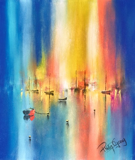 Follow The Lights by Philip Gray - Original Drawing on Paper